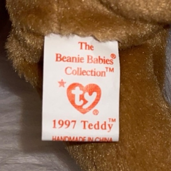 Vintage 1997 TY Beanie Babies 1997 Teddy The Bear #4200 NEW - Picture 7 of 8